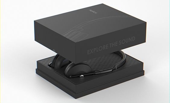 headphone box electronic rigid box with insert